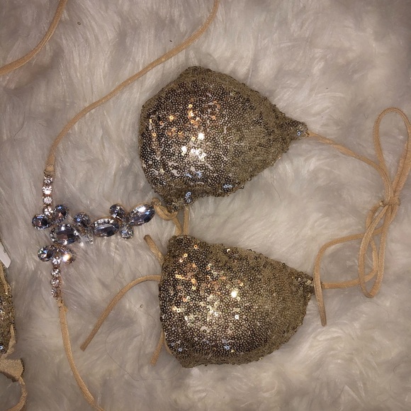 Rhinestone Sequin Bikini - Picture 2 of 3